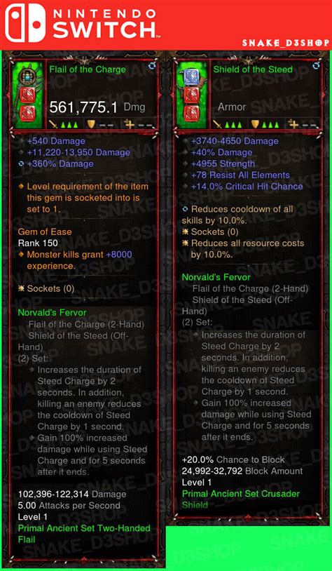 Diablo 3 - Nintendo Switch - Fully Modded PRIMAL Set | Ubuy India