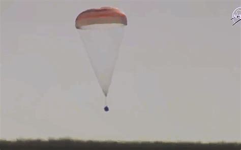 Russian filmmakers land after shoot aboard space station