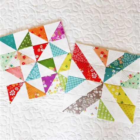 Image result for Half Square Triangle Quilt Block Pattern