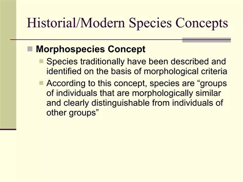 Species Concepts And Speciation | PPT