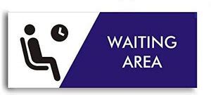 madhusigns MADHU - waiting area Sign board in 3mm thick foam sheet (12 ...