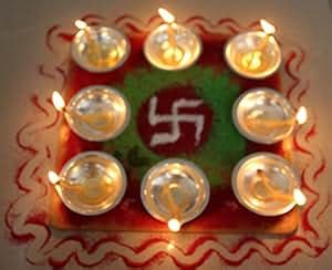 Buy Ecogifts exclusive 8 diya (panati) set Online at Low Prices in ...