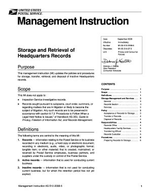Fillable Online Management Instruction - EL-510-2008-6 ... - NALC Bay ...