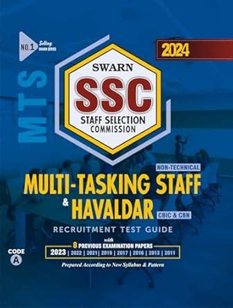 Buy SSC ( Staff Selection Commission ) MTS - Multi Tasking ...