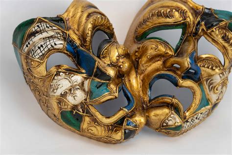 Venetian Mask to hang - Tragedy & Comedy Fantasy