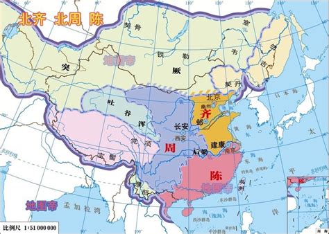 南北朝地图——中国古代南北朝地图-趣历史网
