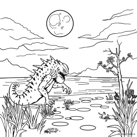 Creature From The Black Lagoon Coloring Pages