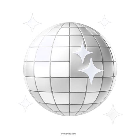 Disco Ball Emoji Multicolor 3D PNG, ClipArt Collection » Download PNG Emoji