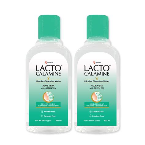 Lacto Calamine Micellar Water Make Up Remover Liquid | 100ml each ...
