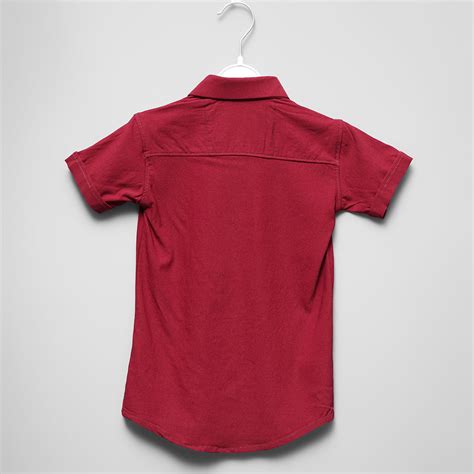 Buy Maroon White Half Sleeve Shirt for Boys – Mumkins