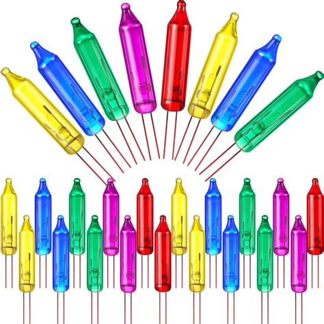 Amazon.com: 6V Mini Christmas Replacement Lights Bulbs Christmas Tree ...