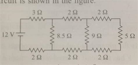A circuit is shown in the figure.What is the current through 3 ohm ...