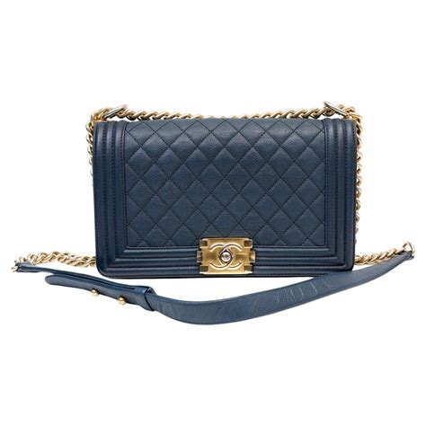Chanel Boy Bag Blue