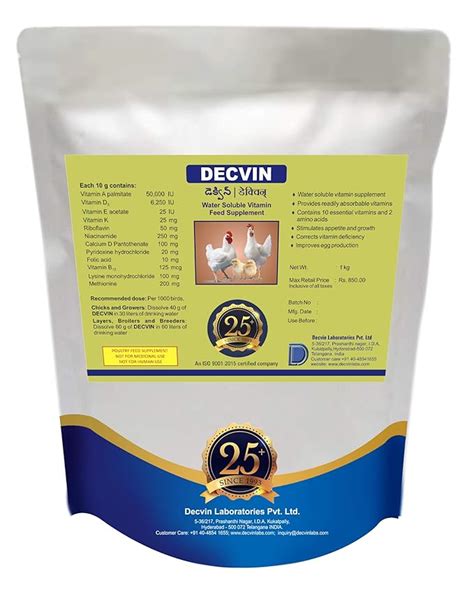 Decvin Egg Formula Non Antibiotic - Poultry, Honey Bees and Bird ...