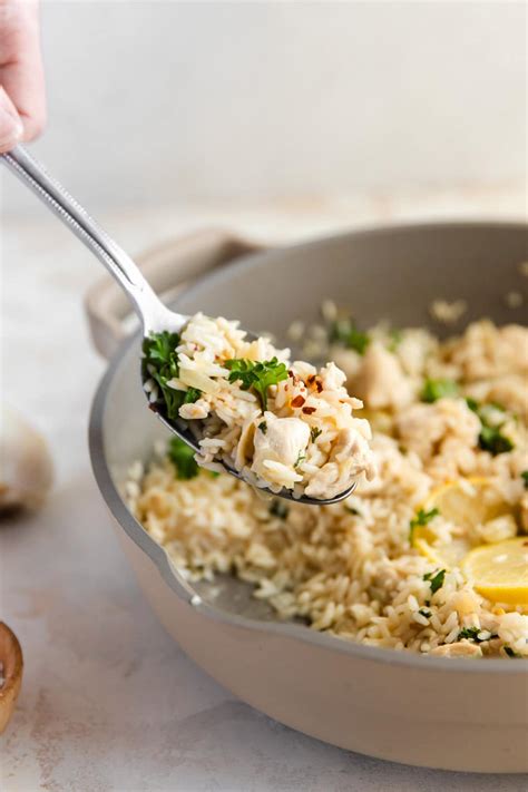 Lemon Chicken and Rice Skillet - Lexi's Clean Kitchen