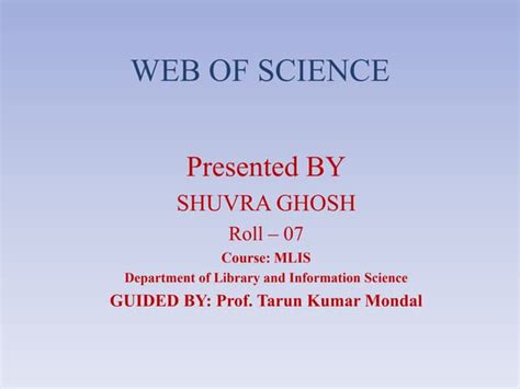 Image result for Web of Science Tutorial 2025