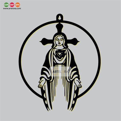 2D Modern Art Mother Mary Wall Art laser cutting – ArtElora