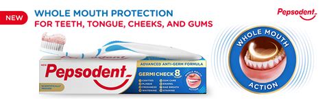 Buy Pepsodent Germicheck 300g (150g x 2, Pack of 2) 8 Actions, Whole ...