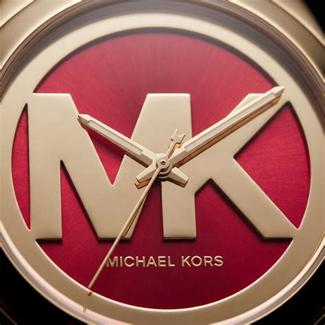 Bold Red Logo Watch – Gold Statement Edition – Tick Talks