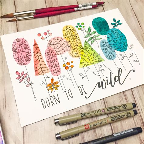 Watercolor Brush Pen Painting Ideas at Tanner Troy blog