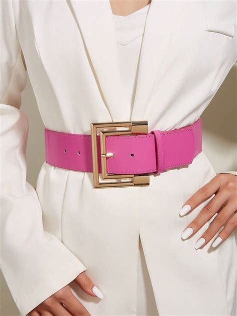 1pc Women's Waist Belt, Western Style Waist Belt, Metal Buckle Elastic ...
