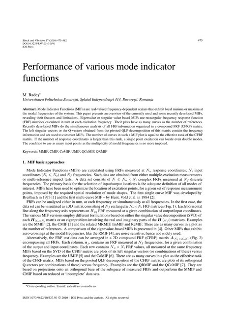 Image result for Complex Mode Indicator Function