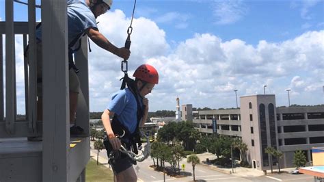 Hunter Does the Free Fall at Myrtle Beach Zip Line Adventures - YouTube