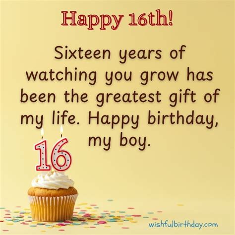 75 Sweet Happy 16th Birthday Wishes and Images for Every Teen - Wishful ...