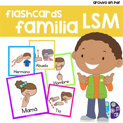 Flashcards de Familia LSM – Mindersmx