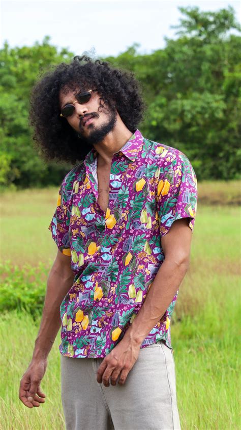 Goan Summer Artist Edit Organic Cotton shirt for men | Siesta o'Clock
