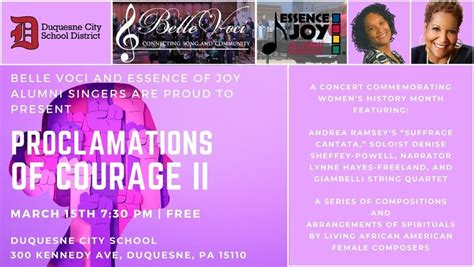 Proclamations of Courage II - Friday, 300 KENNEDY AVE, DUQUESNE, PA ...