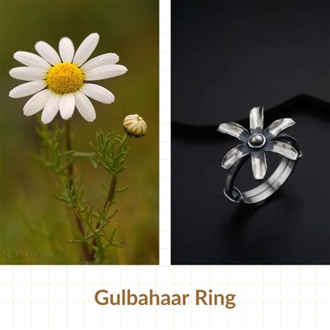 Gulbahaar Ring in 92.5% Silver – Adjustable | House of Aadyaa