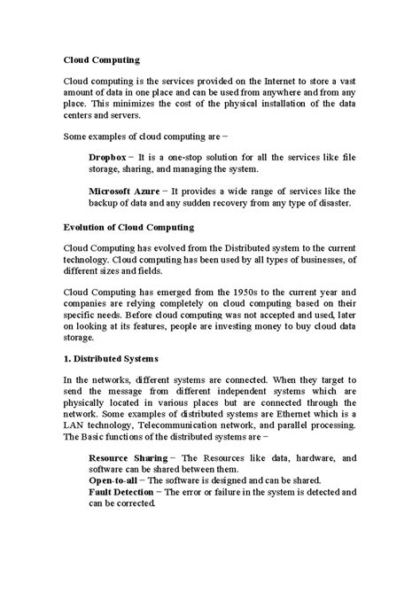 Cloud Com Unit-01: Introduction to Cloud Computing by Dr. Laxman Singh ...