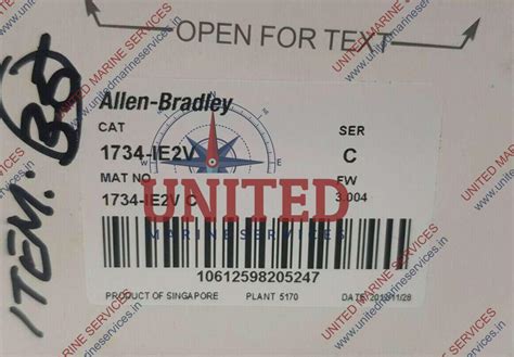 ALLEN BRADLEY ANALOG VOLTAGE INPUT MODULE UNIT 1734-IE2V SER C | United ...