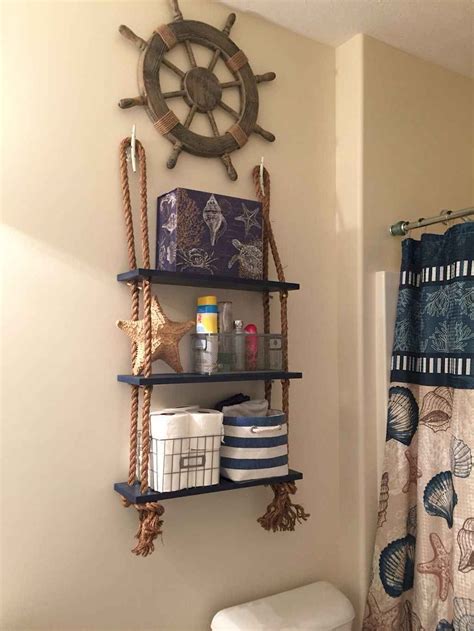 25+ Amazing Coastal Nautical Bathroom Remodel Ideas in 2020 | Anchor ...