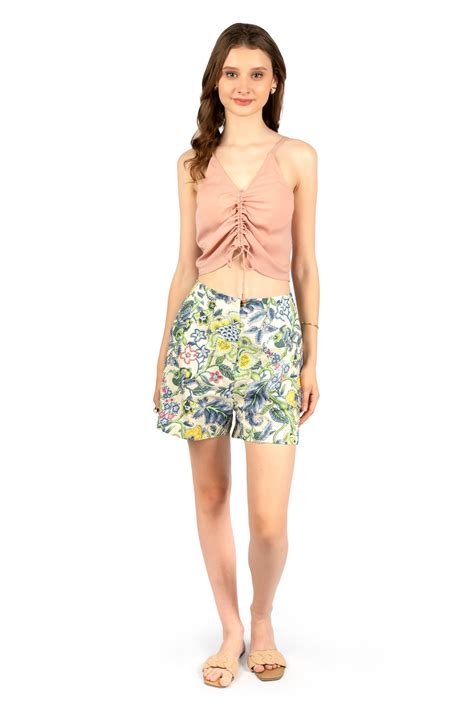 Peach Sleeveless Crop Top – Cory Edge