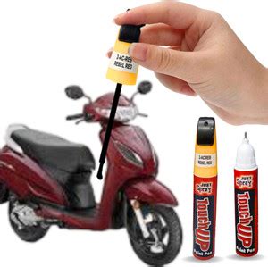 Just Spraay Rebel Red Scooty scratch remover 90-95% Matching ACTIVA ...
