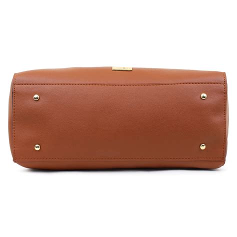 Oversized Tan multi compartment tote Bag