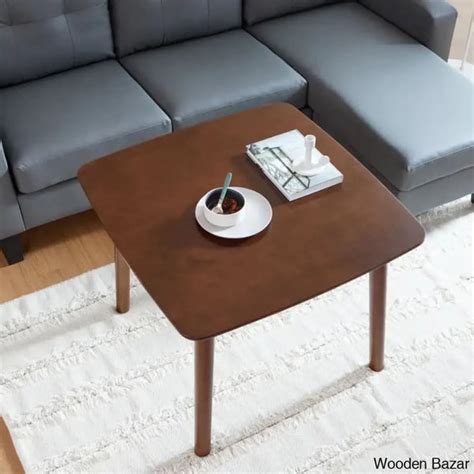 Jereney Solid Wood Square Coffee and center Table