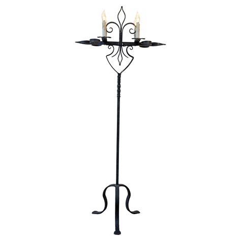 French Victorian Iron Candelabra For Sale at 1stDibs