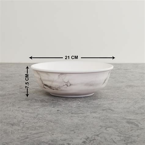 Buy Fiesta White Serving Bowl with Lid Melamine- 21 Cm- 1.5L from Home ...
