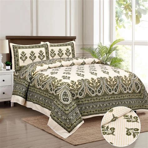 Sanganeri Bedsheet - Cotton Double Abstract 140 Tc Bed Sheet ...