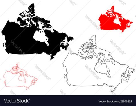 Canada Map Vector 的图像结果