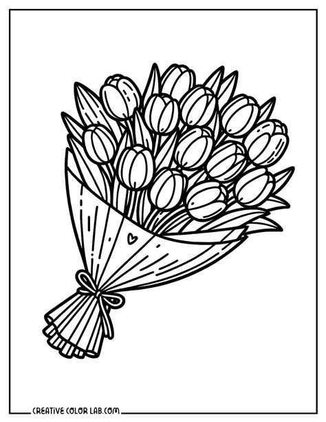 Printable Tulip Coloring Pages [2025]