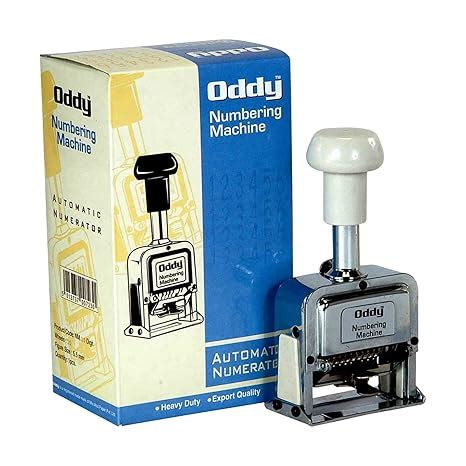 Oddy Auto Numbering Machine - 10 Digits : Amazon.in: Office Products