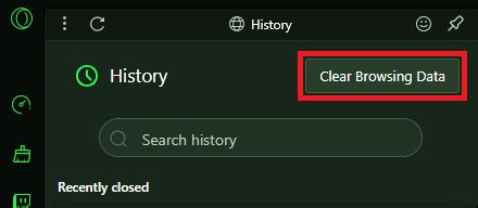 Image result for Clear Browser Cache in Opera