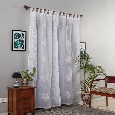 Applique Patti Kaam Pure Cotton Door Curtain from Rampur