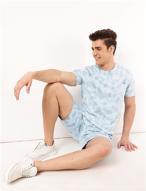 Buy Pure Cotton Tie & Dye Round Neck T-Shirt at Marks & Spencer