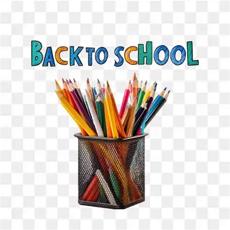 Back to School with pencil free png image