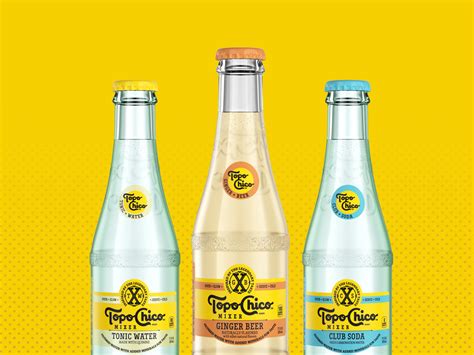 Bottles of Topo Chico mineral water seen on ice at Atmosphere City of Angels Launch Party Powered by